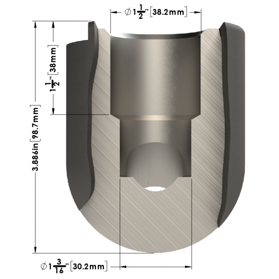 38mm Round Dragon Holder