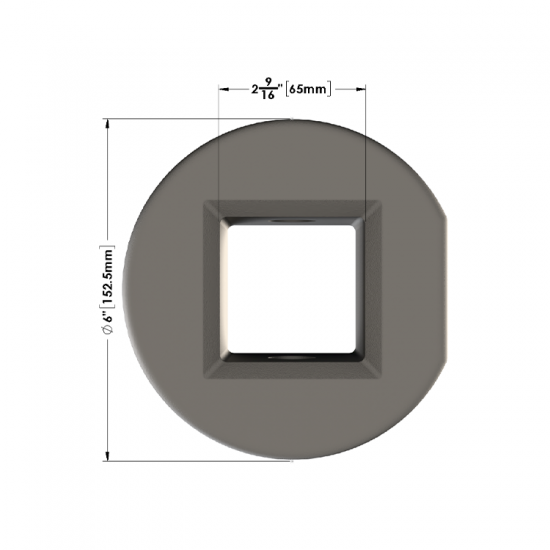 2½” SQ. Pilot Adapter