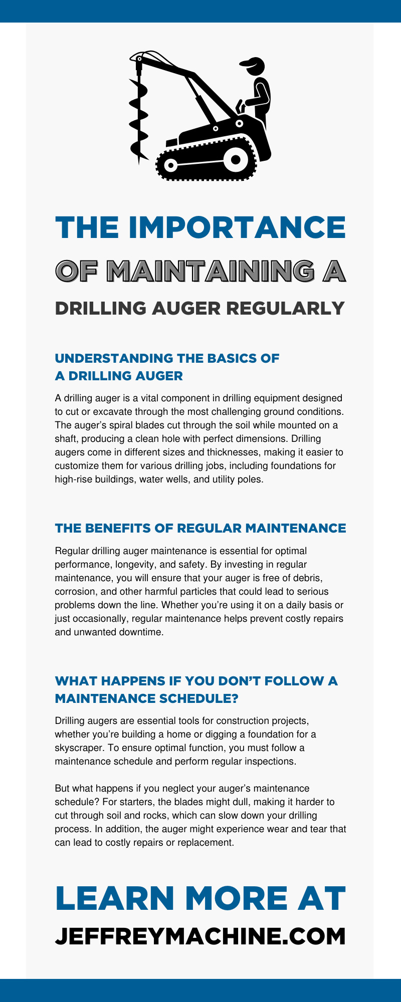 The Importance of Maintaining a Drilling Auger Regularly